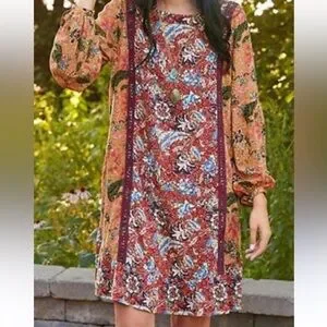 matilda jane burgundy dress Twilight Blossom Hooded Dress 12/18M main image 0